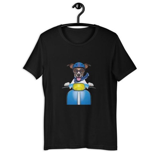 Camiseta Camisa Infantil Unissex - Dog Piloto Animal - Preto