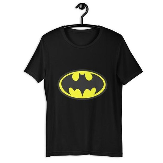 Camiseta Camisa Infantil Unissex - Batman - Preto