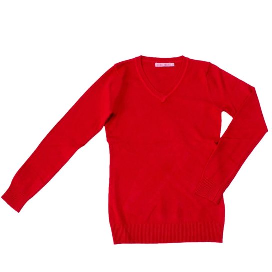 Suéter Infantil Menina Facinelli Tricot - Vermelho