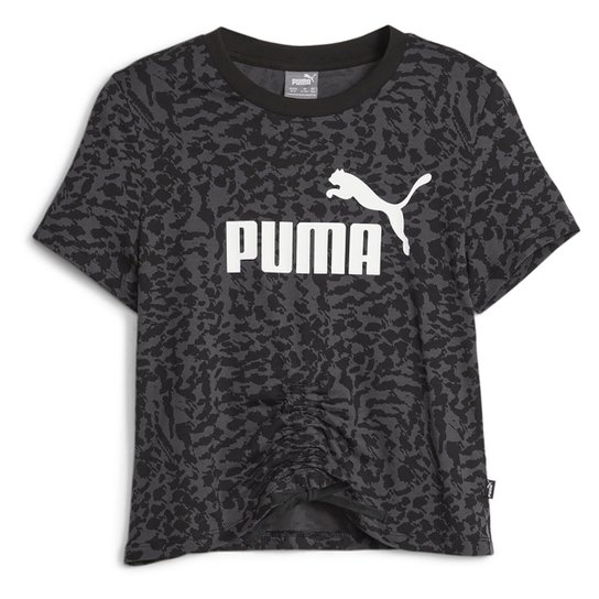 Camiseta Juvenil Puma Essential Animal Feminina - Preto