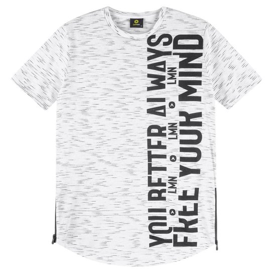 Camiseta Teen Masculina Lemon Meia Malha 81016.0001.20 Lemon - Branco