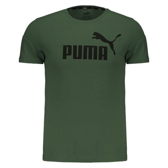 Camiseta Infantil Puma Essential Logo Menino - Verde