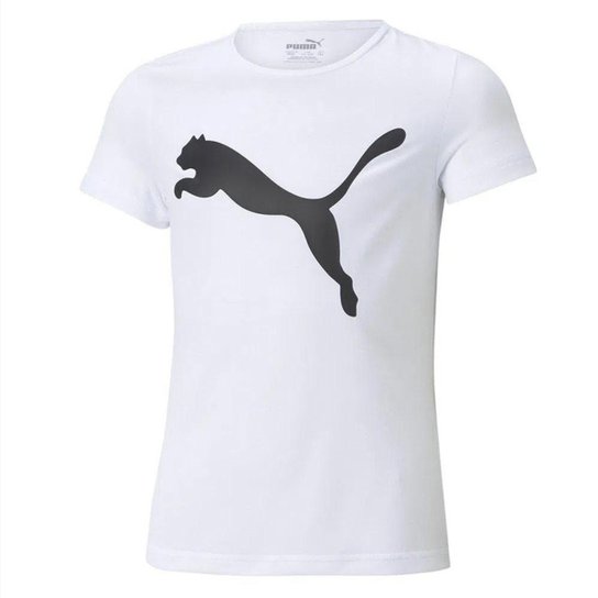 Camiseta Infantil Puma Active Menina - Branco