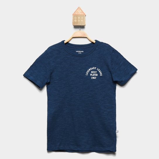 Camiseta Infantil Hering Kids Estampada Menino - Azul Claro