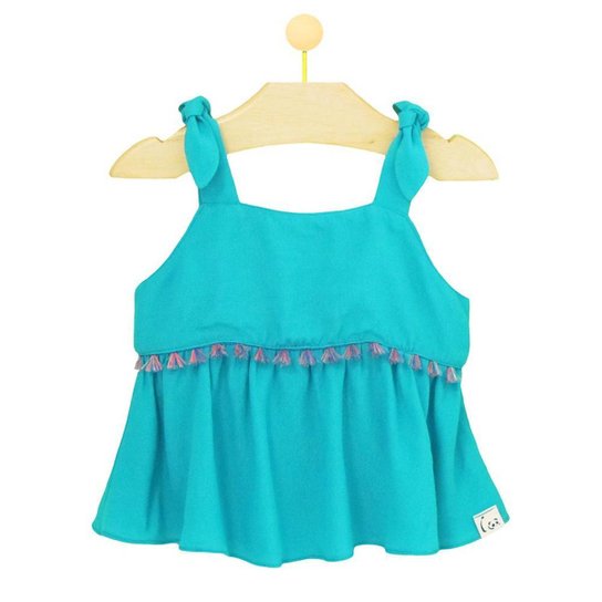 Bata Infantil Pandi Franja Marrocos Feminina - Azul