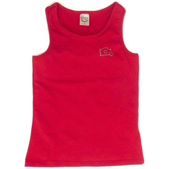 Regata Infantil Boca Grande Feminina - Vermelho