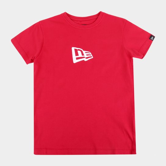 Camiseta Juvenil New Era Colors Masculina - Vermelho