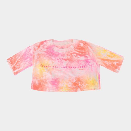 Camiseta Juvenil Mormaii Flame Tie Dye - Colorido