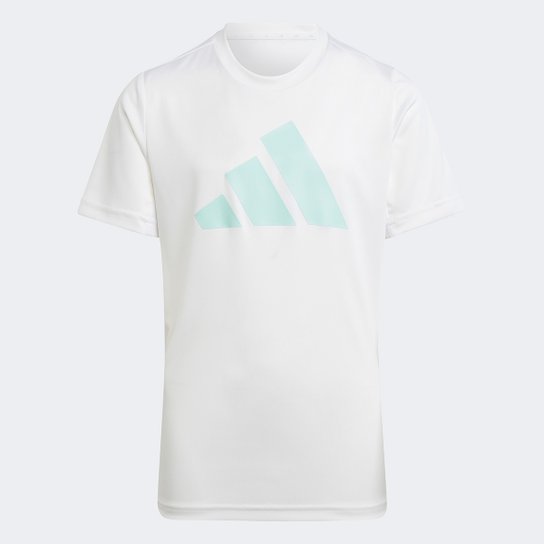 Camiseta Juvenil Adidas Essential 3 Stripes - Branco