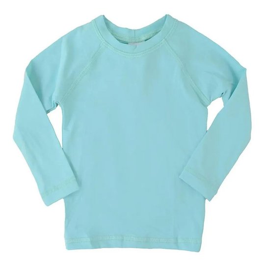 Camiseta Infantil TipTop ML Praia Verde Agua - 37251 - Verde