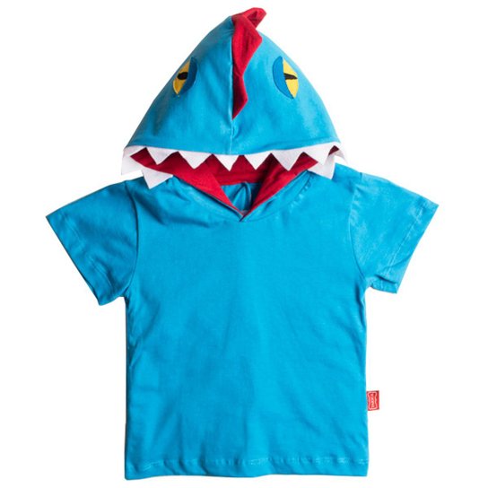 Camiseta Infantil Dino Blue Masculina - Azul