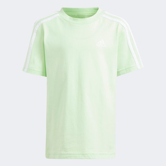 Camiseta Infantil Adidas Essentials - Verde+Branco