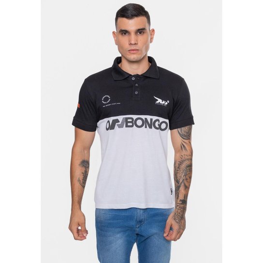 Camisa Onbongo Polo Piquet Masculina Beam Masculino - Branco