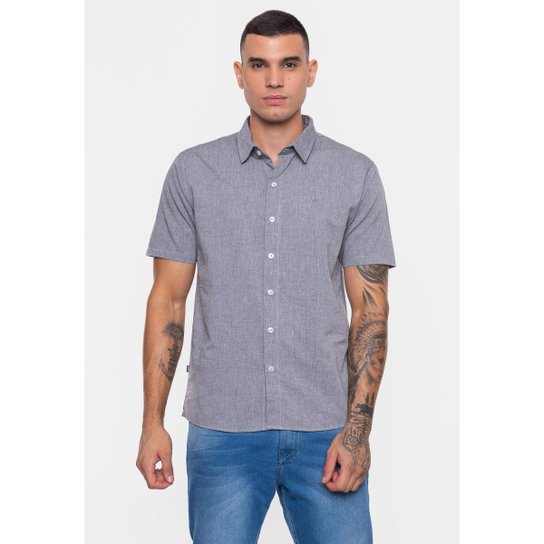 Camisa HD Linho Color Masculino - Preto