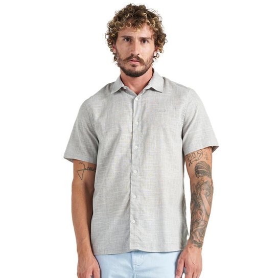 Camisa Colcci Relax P23 Masculino - Cinza