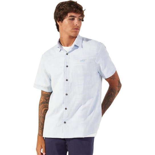 Camisa Colcci Relax P23 Azul Claro Masculino - Azul