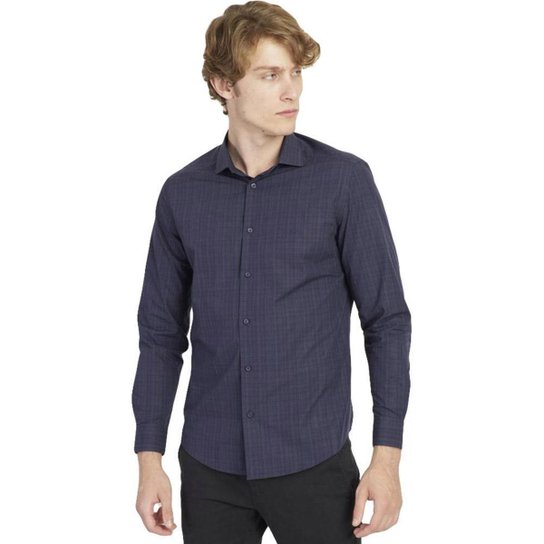 Camisa Aramis Xadrez V23 Masculino - Marinho