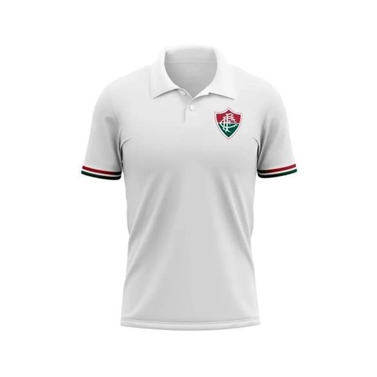 Camiseta Braziline Fluminense Jabber Masculino - Branco