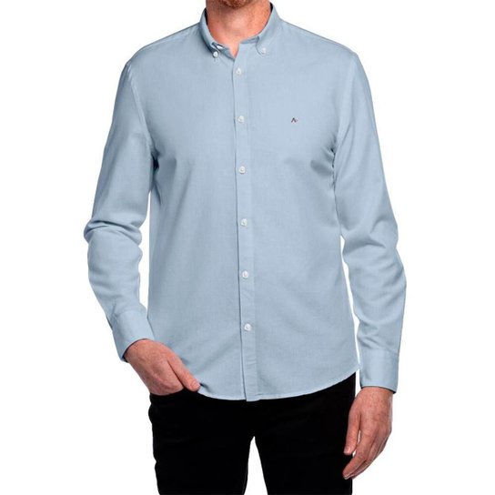 Camisa Slim Aramis Oxford Button Down AV23 Masculino - Azul