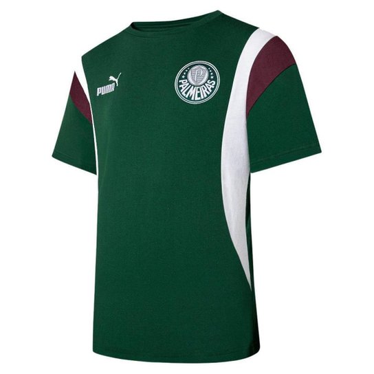 Camiseta Puma Palmeiras 773489 Masculino - Verde escuro