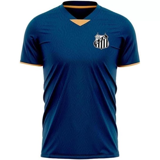 Camiseta Braziline Santos Roleplay Masculino - Marinho