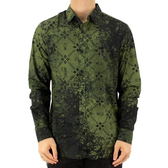 Camisa Mcd M/L Logomania Masculino - Verde