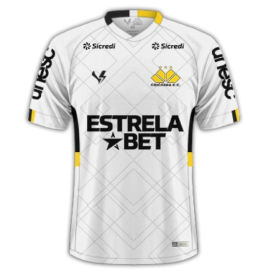 Camisa Criciúma II 2023 Volt com Patrocínio Masculino - Branco