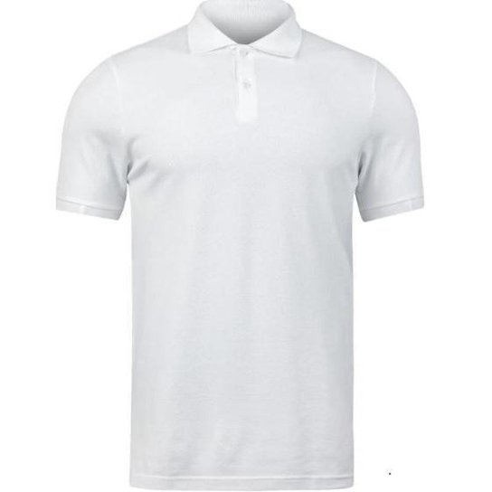 Kit Fardamento 5 Camisas Masculina Gola Polo Piquet Poliéster - Branco