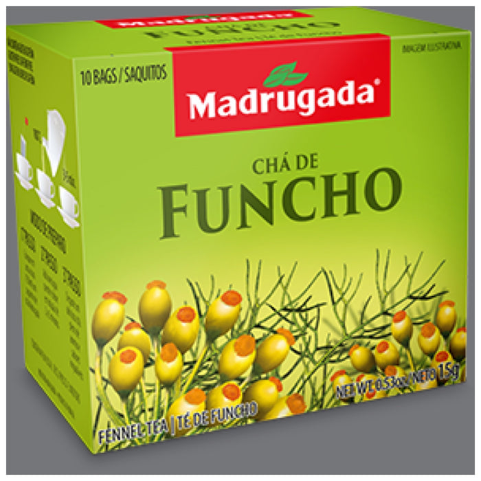 Madrugada Fennel Tea 0.35oz 10 bags - Cha de Funcho 15g