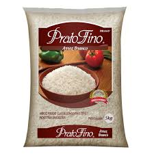 Prato Fino Arroz Branco 4.54Kg - White Rice 10 lb