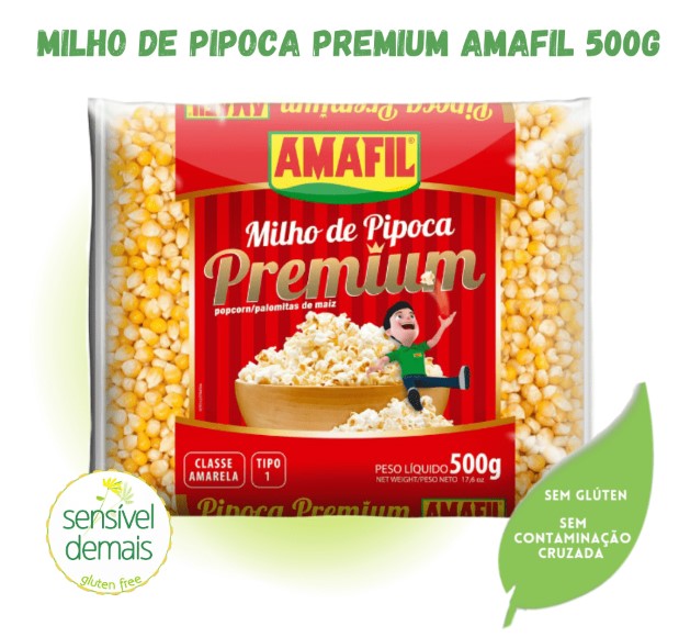Amafil Milho para Pipoca Premium 500g