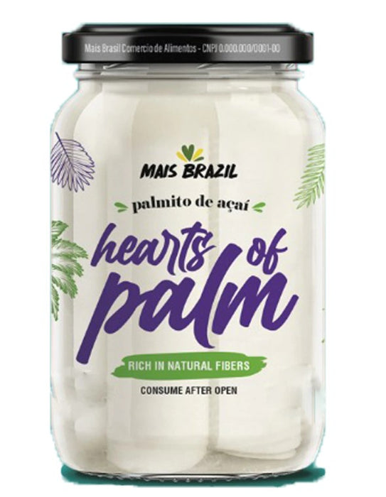 Mais Brasil Palmito Acai Inteiro - Whole Hearts of Palm