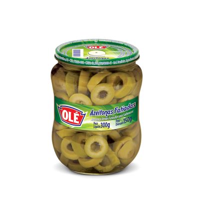 Ole Azeitonas Fatiadas 300g - Sliced Green Olives 5.2 oz