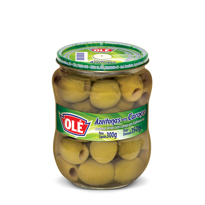 Ole Pitted Green Olives 5.2 oz- Azeitonas sem Caroco 300g