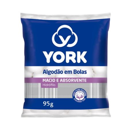 York Algodao em Bolas 95g - Cotton Balls