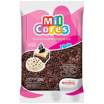 Mavalerio Mil Cores Flocos Macio de Chocolate 500g - Soft Chocolate Flakes