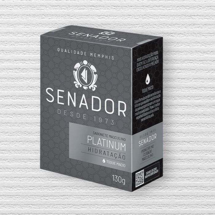 Senador Sabonete em barra Platinum 130g