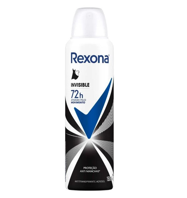 Rexona Invisible Feminino 150ml - Aerosol Deodorant 150ml