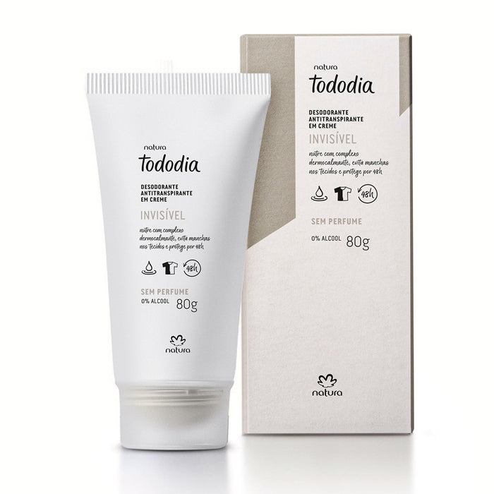 Natura TodoDia Desodorante Invisivel em Creme 80g - Antitranspirante