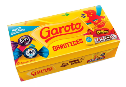 Garoto Bombom Sortidos Caixa 250g - Sorted Chocolate Bombons