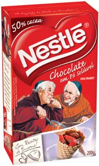 Nestle Chocolate em po soluvel Dois Frades 200g (Do Padre) - Chocolate Powder