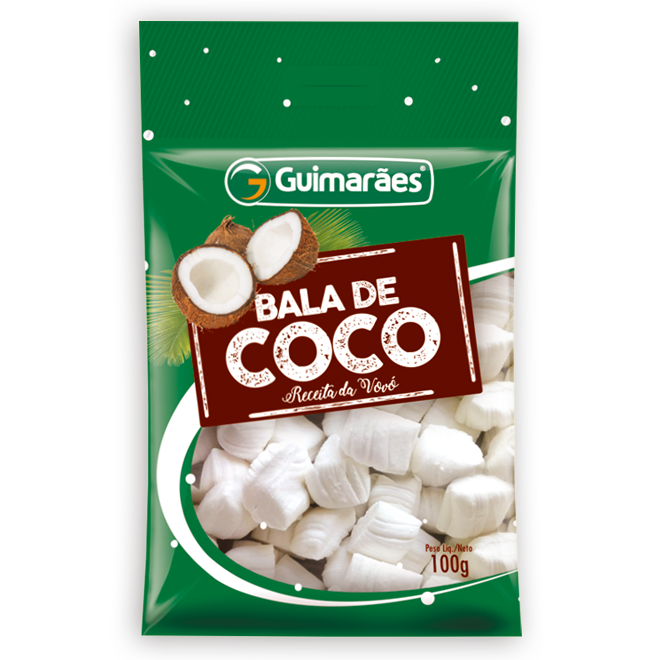 Guimaraes Balas de Coco 100g - Coconut Candy