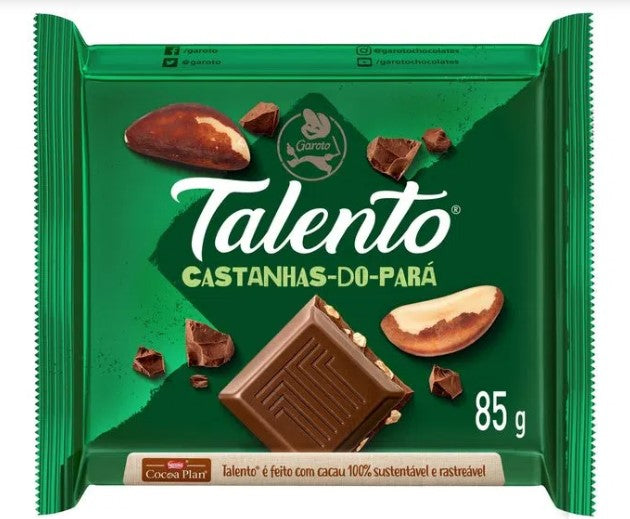 Garoto Talento Castanhado Para - Brazilian Nut Chocolate