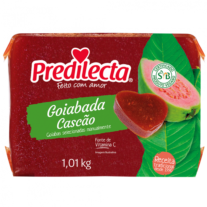 Predilecta Goiabada Cascao 1Kg - Guava Paste 35.63oz