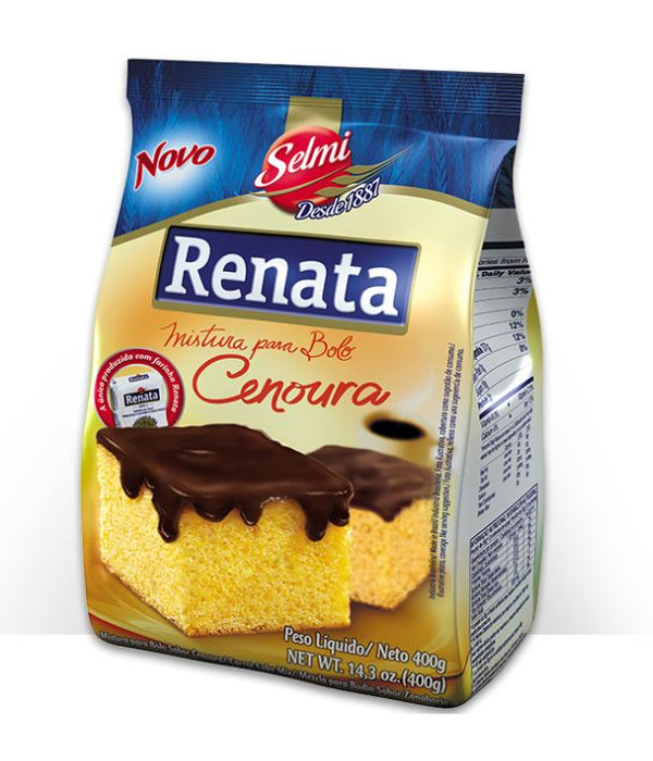 Renata Carrot flavor Cake Mix 14.3 oz - Mistura para Bolo sabor Cenoura 400g