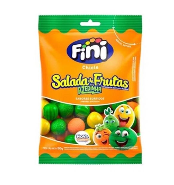 Fini chicle Salada de Frutas Azedinha 80g - Sour fruit salad 2.8oz