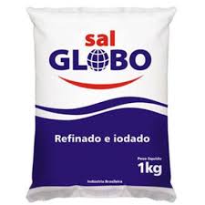 Globo Sal Refinado 1kg - Refined Salt