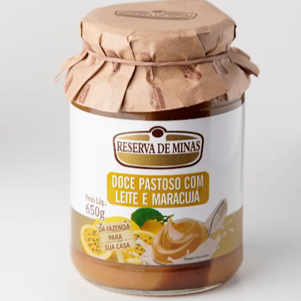 Reserva de Minas Doce de Leite Com Maracuja 650g - Dulce de Leche - Caramel and Passion Fruit