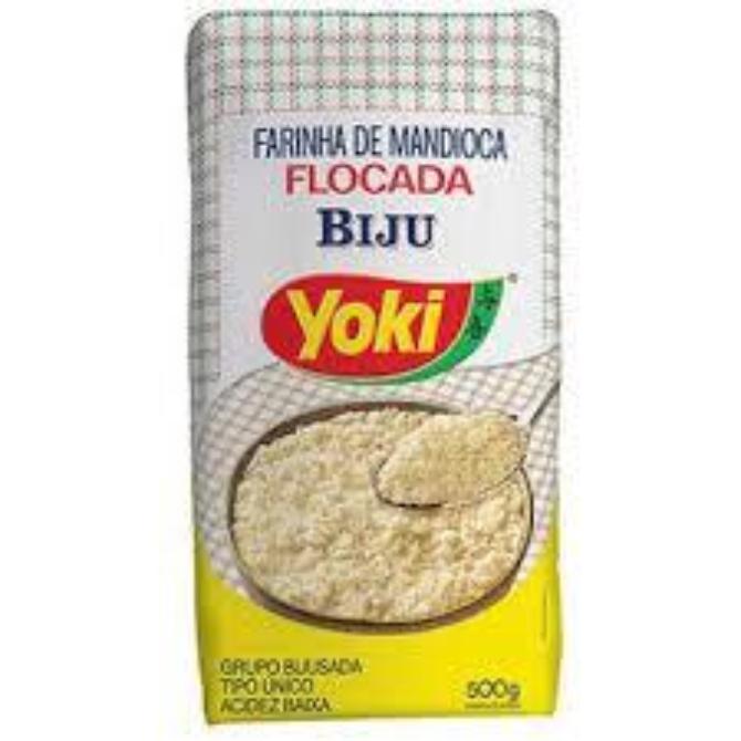 Yoki Flaked Cassava Flour 500g - Farinha de Mandioca Flocada Biju 500g