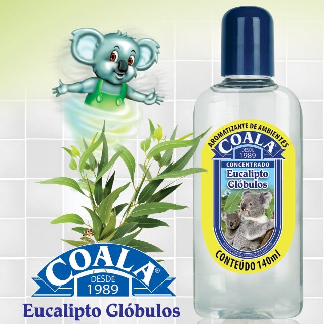 Coala Eucalipto Globulos Limpador Perfumado Concentrado 120ml - Concentrated Eucalyptus Scented Cleanser